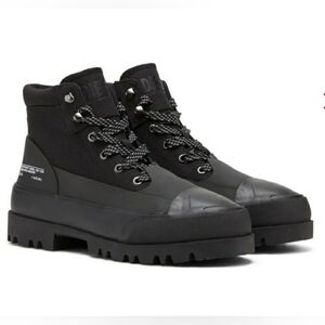 Diesel D-Hiko Bt X - Ankle boots in ballistic nylon size 10.5